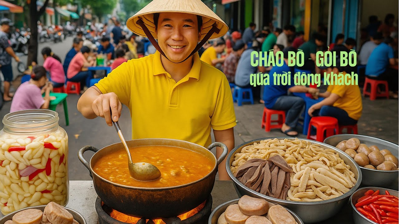 Cháo Bò Gỏi Bò Gân Kiệu Xứ Huế Ngon Nức Tiếng Khách Xếp Hàng Để Ăn Bán 3 Tiếng Là Hết #taybalo