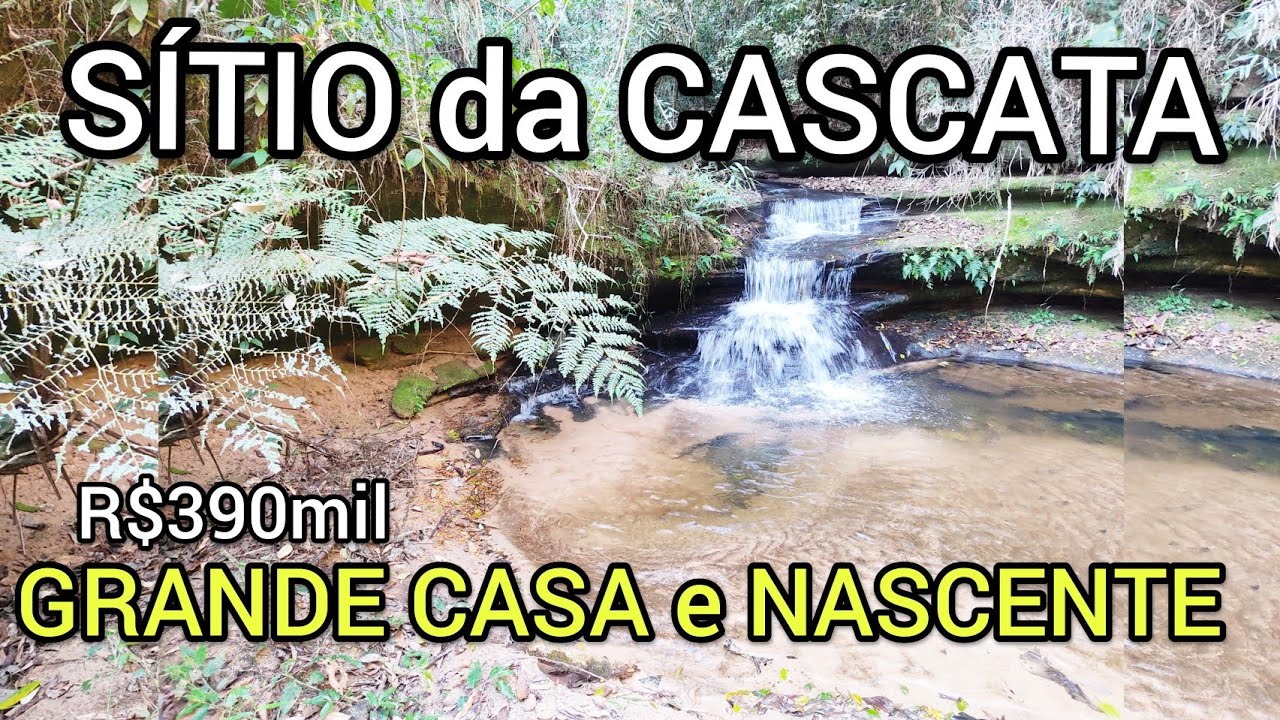 SÍTIO DA LINDA CASCATA+CASA W.BRAZ-PR R$390MIL 3ALQUEIRES