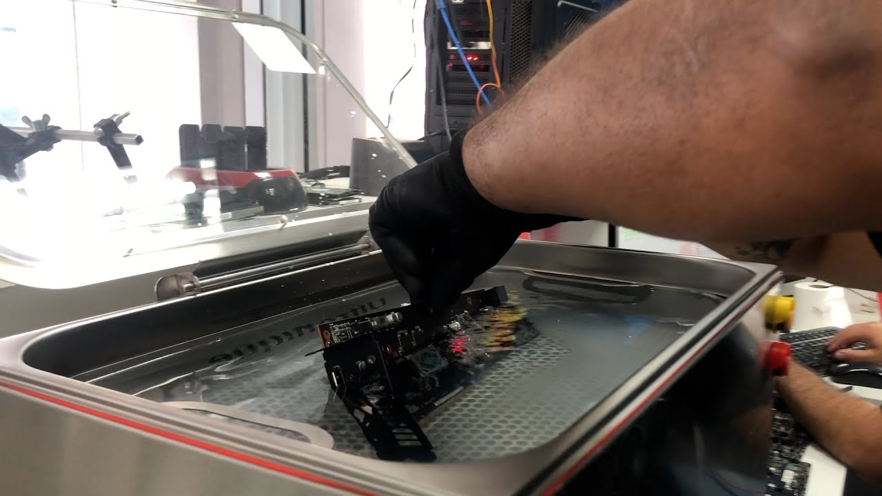 Estreando Cuba Ultrassônica na Placa de Vídeo RX 5500 XT que o gato fez xixi, veja o resultado!