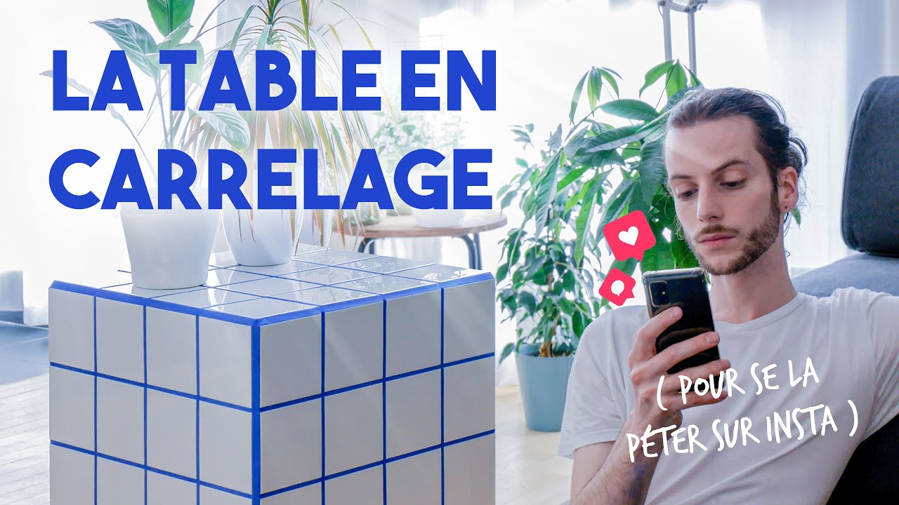 Fabriquer une table en carrelage ??