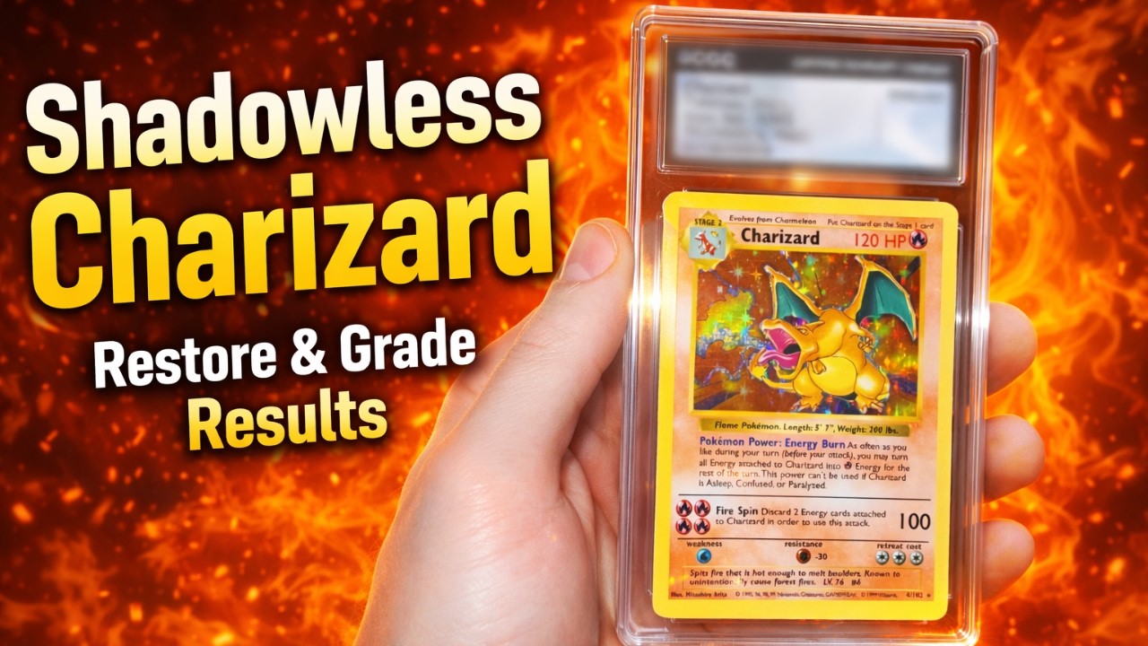 Shadowless Charizard Restoration & Grade Results (THE HOLY GRAIL)