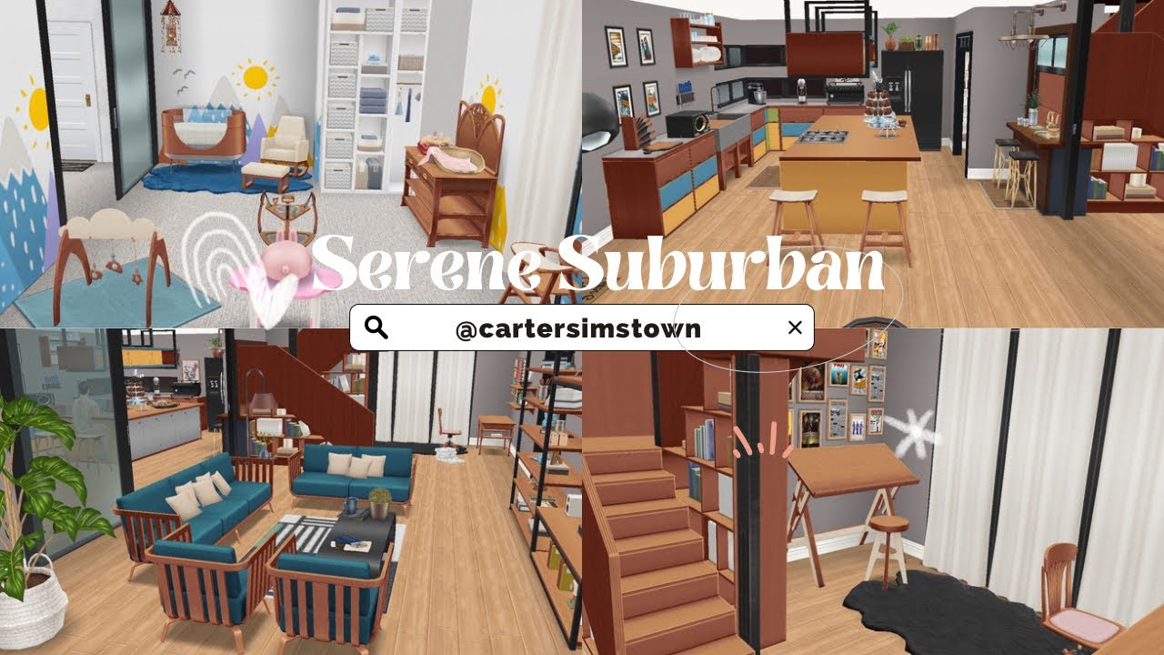 The Sims Freeplay Serene Suburban / House Tour and Floor Plan