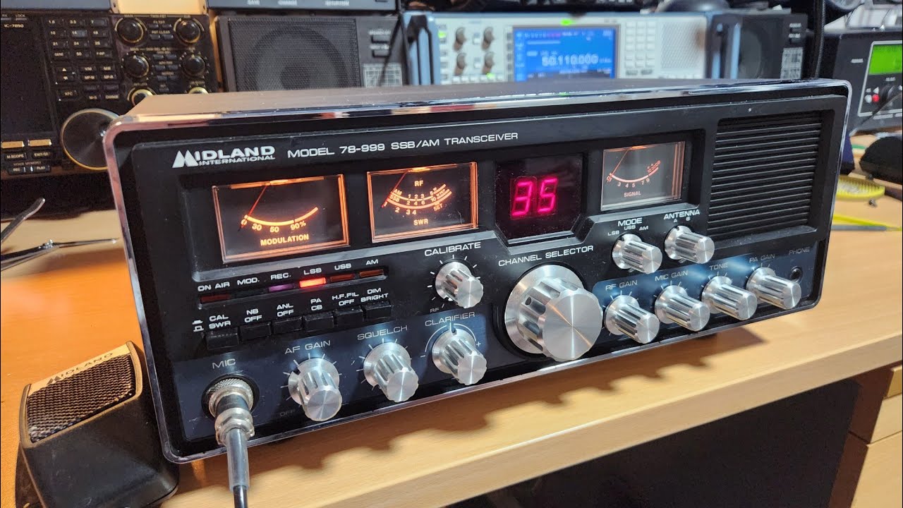 Я просто не мог перестать «тестировать» Midland 78-999 40-канальный SSB/AM, диапазоны на дипольно...