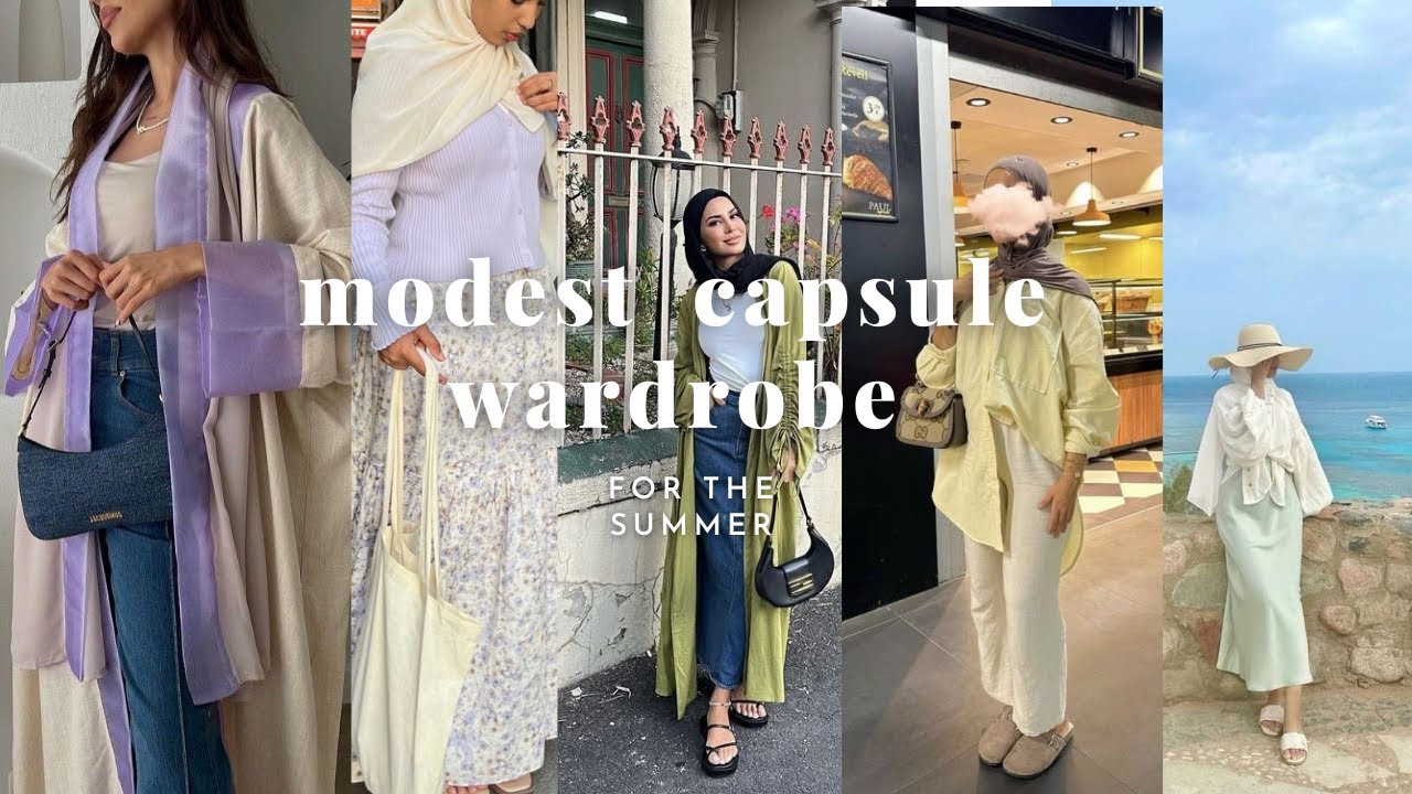 modest capsule wardrobe for the summer