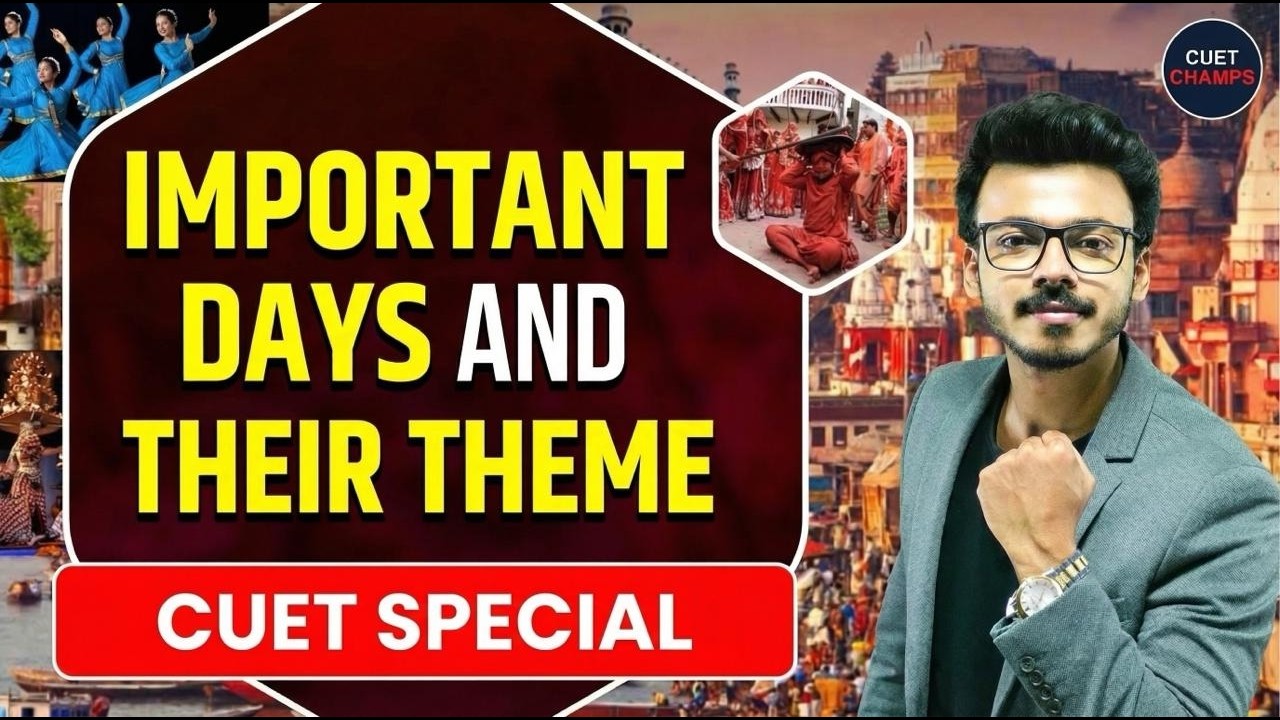 All Important Days & Themes | CUET 2026 | By Harsh Soni