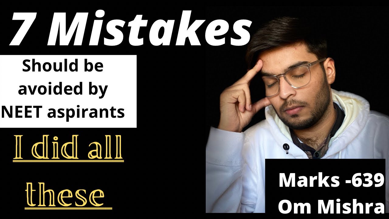 Mistakes that strictly need to be Avoided by NEET Aspirants| #neet #neetstrategy #neet2022 #neet2022