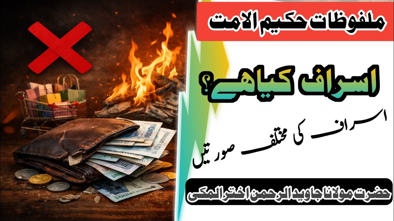Israf (Fazool kharch) By Molana Javed ur Rahman Akhter Al Makki اسراف پر تفصیلی بیان