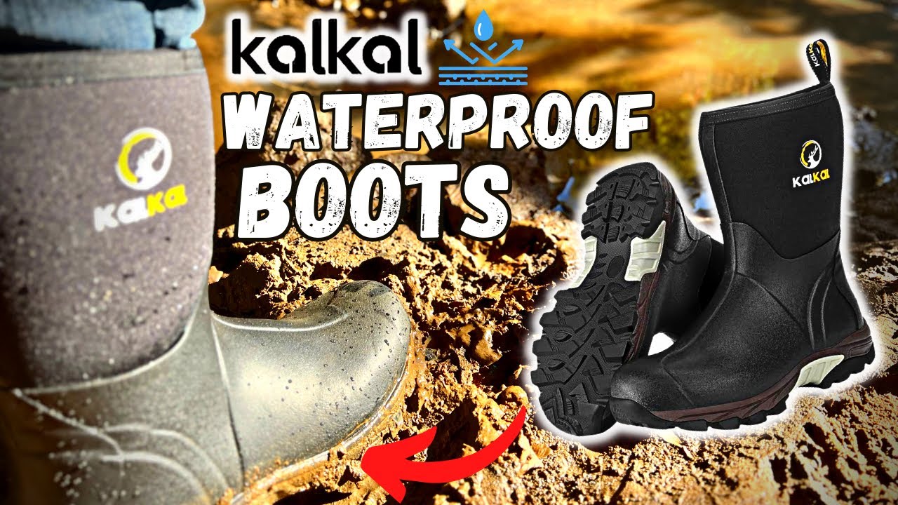 Kalkal Waterproof Rubber Neoprene Mid Calf Boots - Review