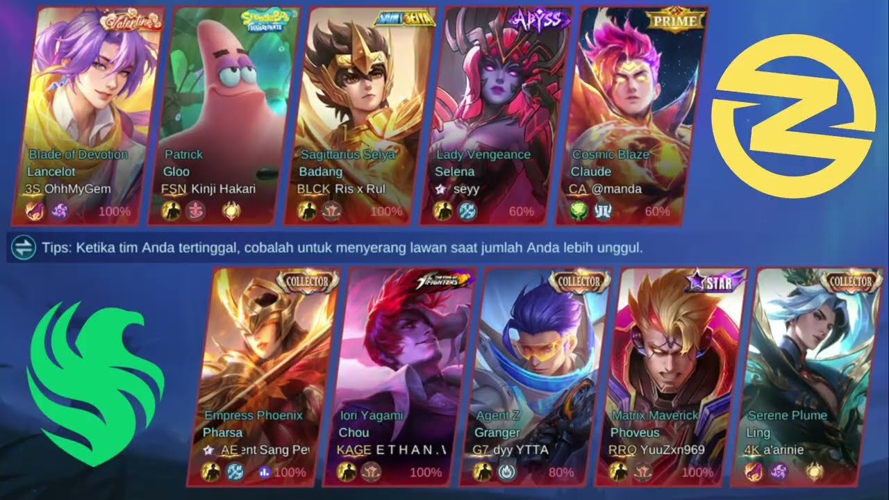 FUN MATCH ROOM TOURNAMENT MOBILE LEGENDS MLTC ZONE ESPORTS VS FALCONS JAWA MATCH 6