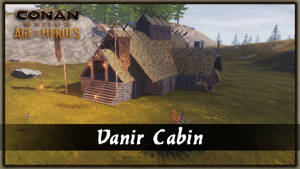 HOW TO BUILD A VANIR CABIN [SPEED BUILD] - CONAN EXILES