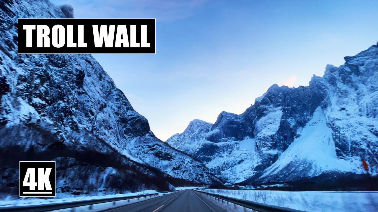 Driving By Troll Wall In Norway | 4K