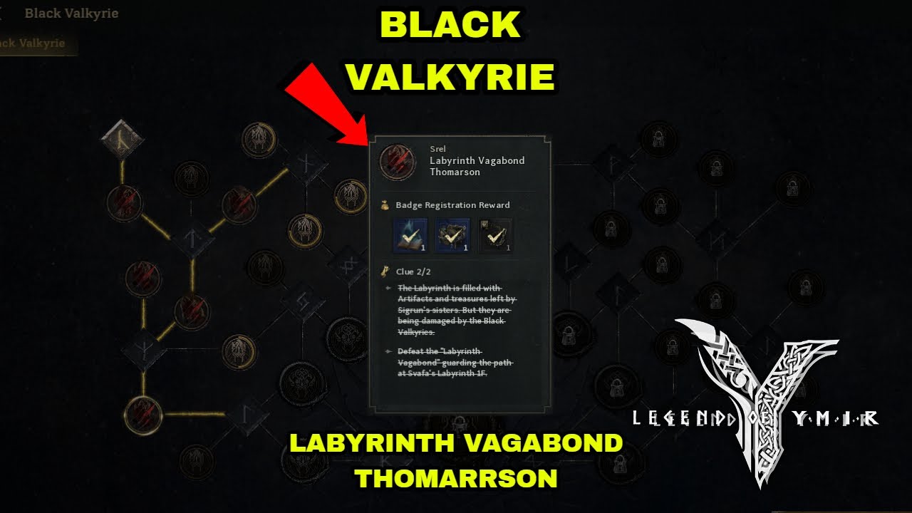 Legend of Ymir -Labyrinth Vagabond Thomarson (Black Valkyrie) FREE RARE EQUIPMENT