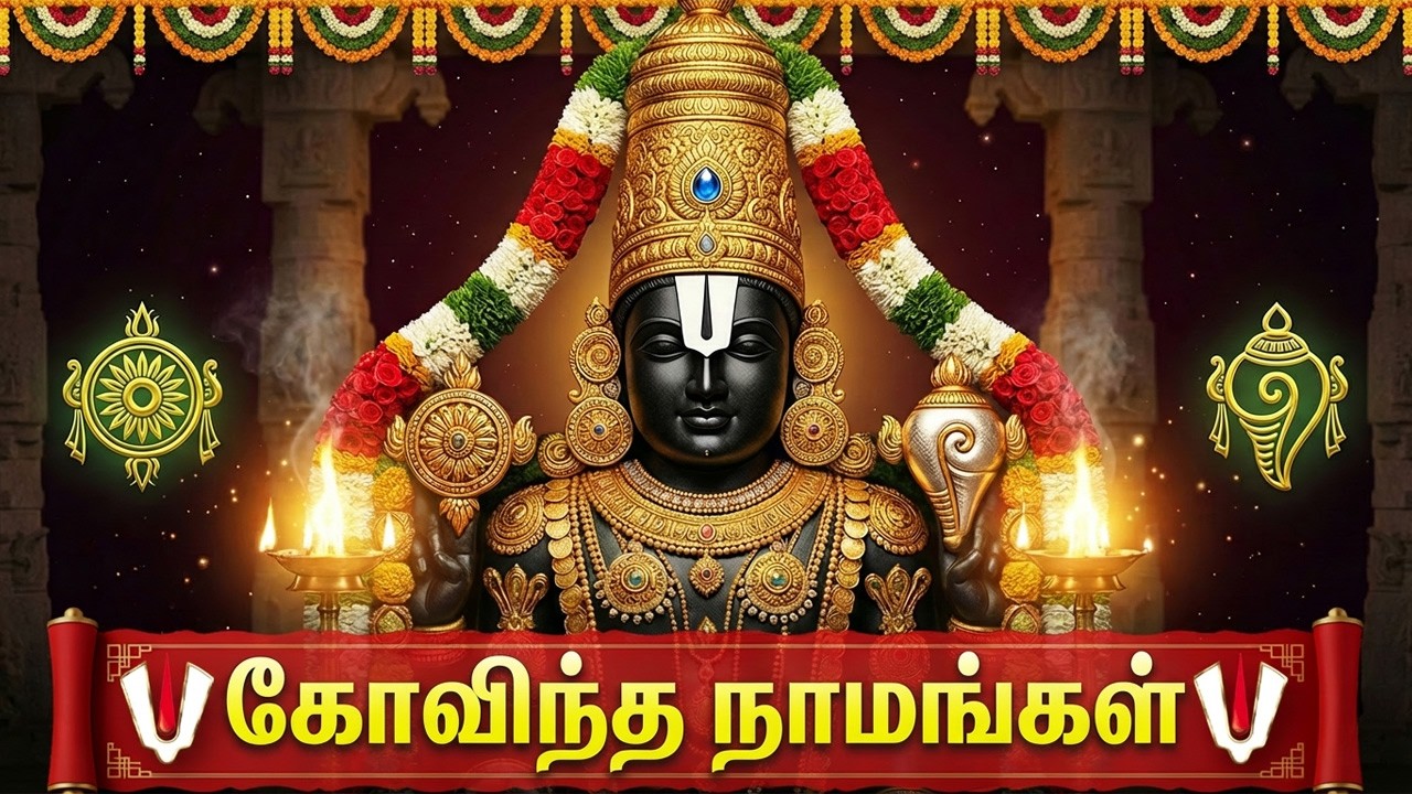 GOVINDA NAMAVALI 🙏 | Lord Sri Venkateshwara Tamil Devotional Songs | Perumal Bhakti Padalgal