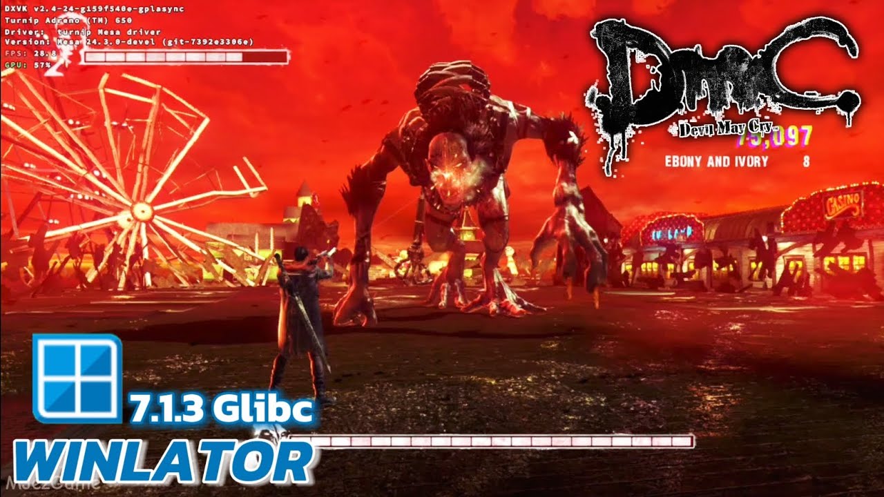 Winlator Glibc (Afei) - Gameplay Devil May Cry Reboot (Windows) On Android
