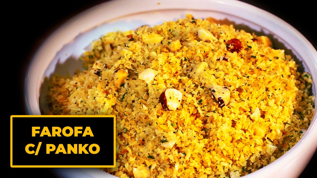 Como fazer FAROFA CROCANTE DE PANKO Igual de Restaurante