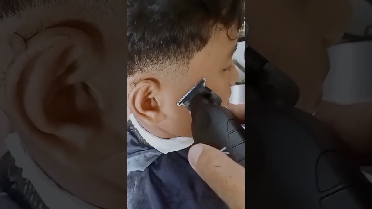 Tutorial potongan rambut lowe fade cepat dan simple @Deniserang-z1b 