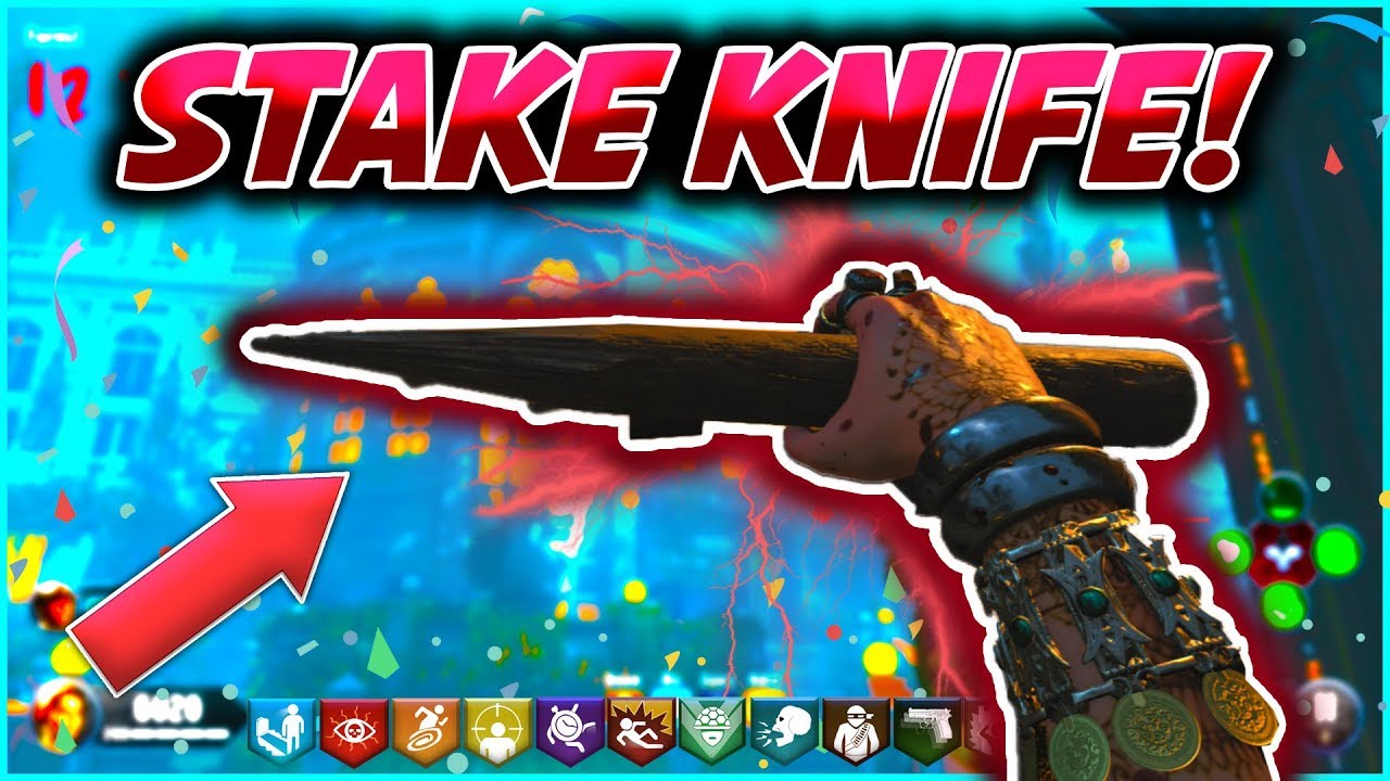 'STAKE KNIFE’ MELEE WEAPON FULL GUIDE! DEAD OF THE NIGHT DLC 1 BO4 ZOMBIES STICK TUTORIAL ​