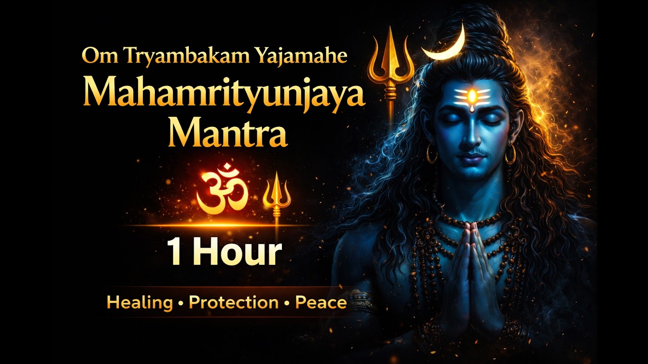 Om Tryambakam Yajamahe | Mahamrityunjaya Mantra 1 Hour 🔱 | Powerful Shiva Mantra