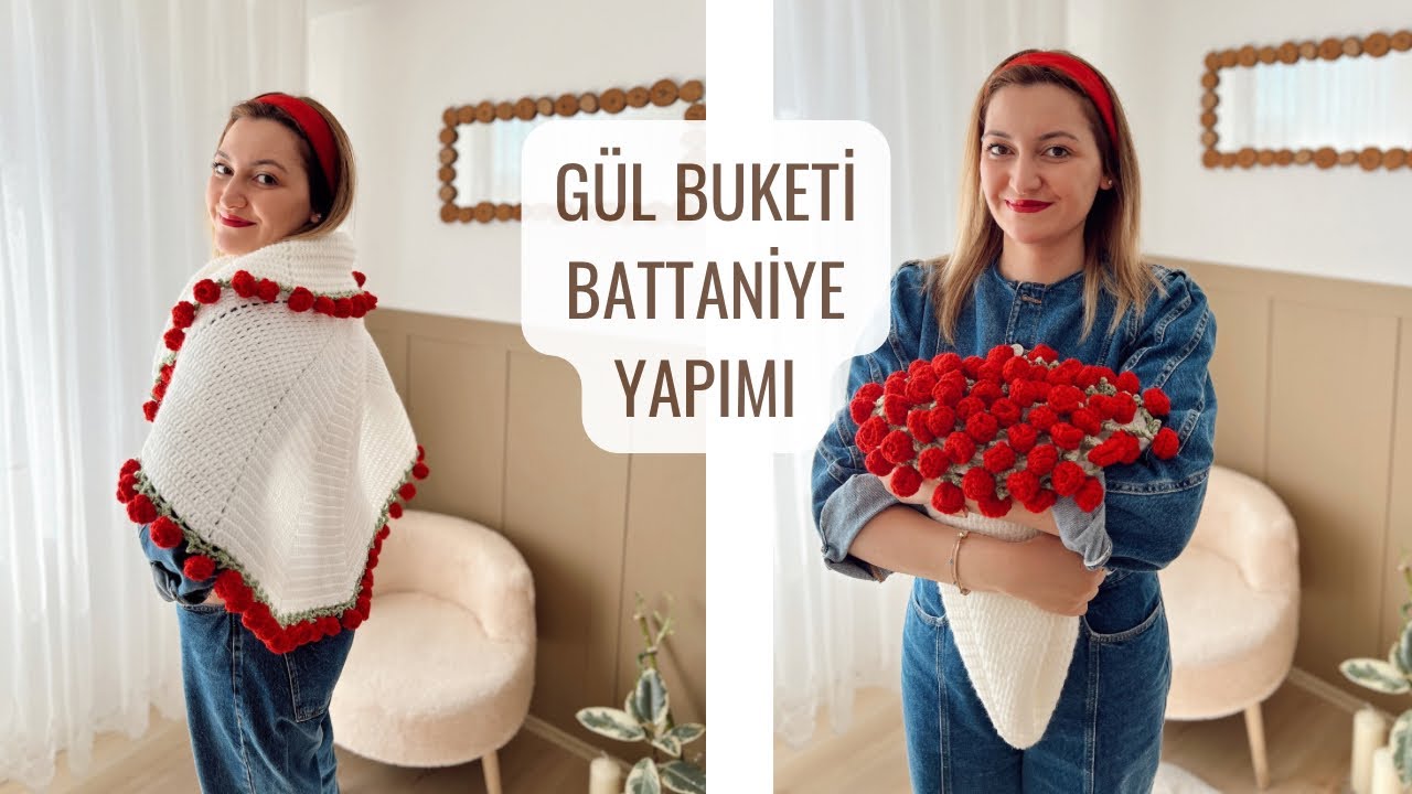 GÖREN HERKES BAYILDI 🌸 BUKET BATTANİYE YAPIMI #crochet