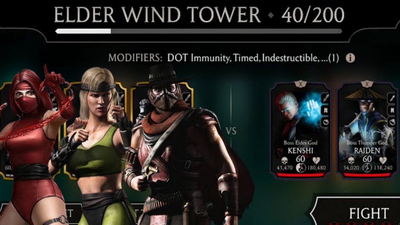 Elder Wind Tower Fatal Boss 40 + reward |  Mk Mobile Gameplay 2026. #mkmobile #boss Gameplay