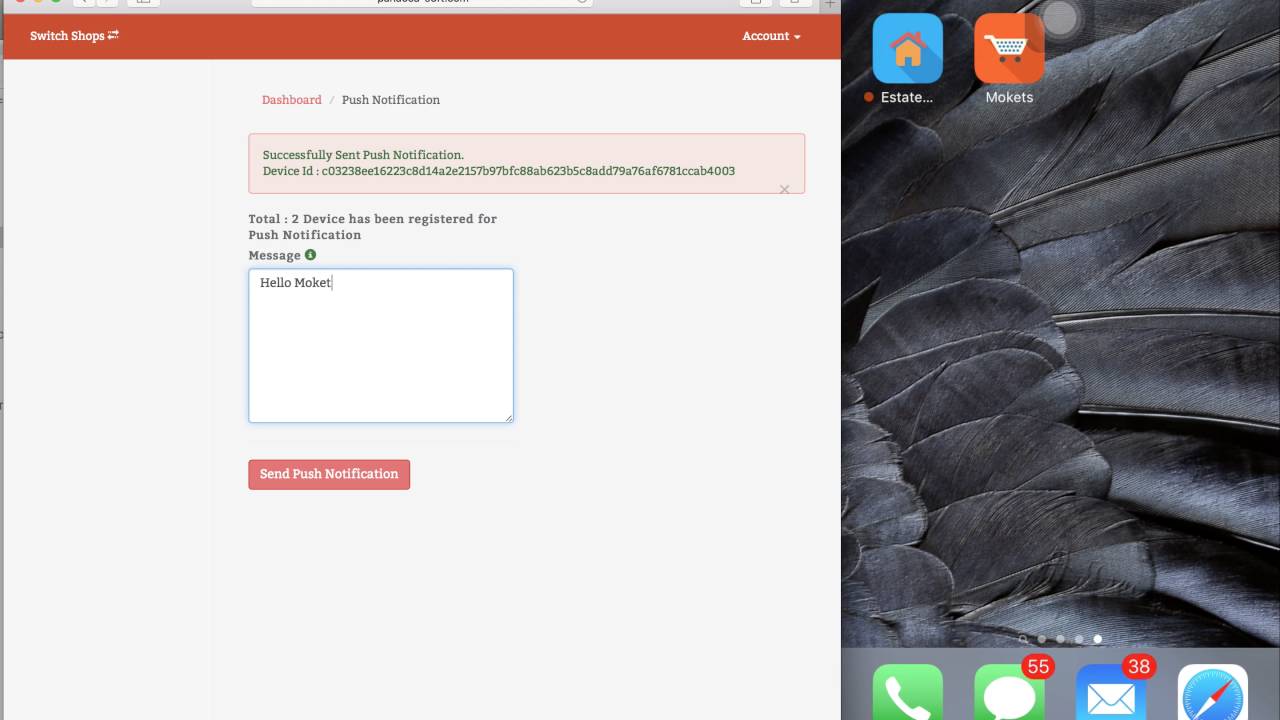 Mokets (iOS) Push Notification