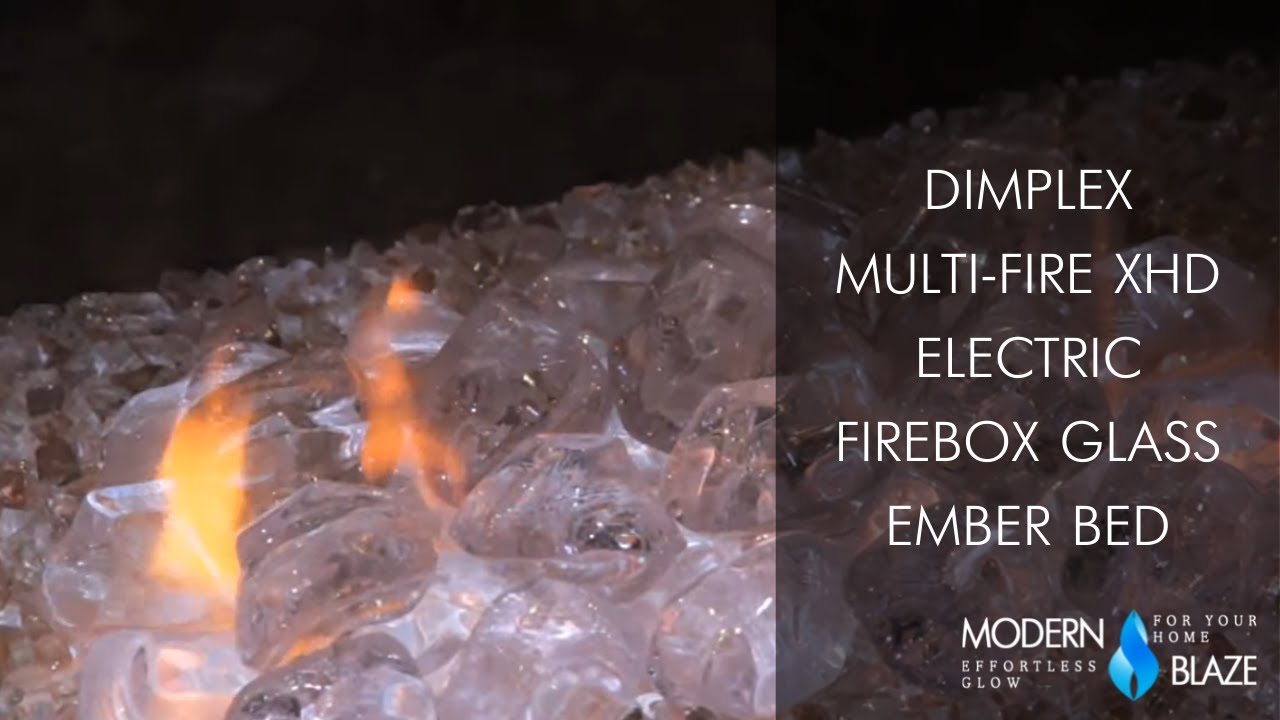 Dimplex Multi-Fire XHD™ Electric Firebox Glass Ember Bed