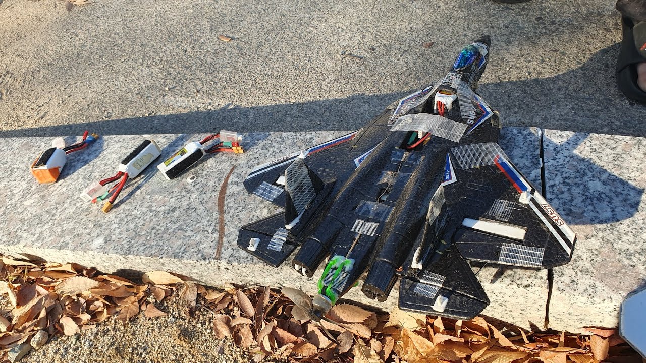 #RC비행기 mini SU57 diy 비행영상(폰카25.11.15)