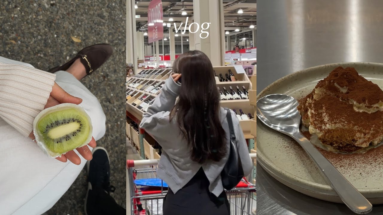 vlog｜社会人の平凡な休日🧦初コストコ🛒カフェとパン🍞コート到着📦🖤