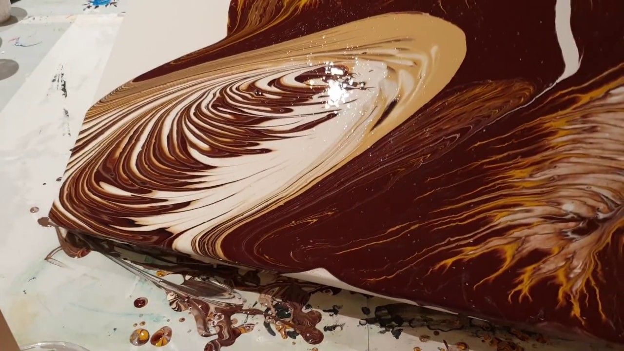 Di.Gaz Acrylic pouring Big canvas. Акриловая заливка большой холст #0159