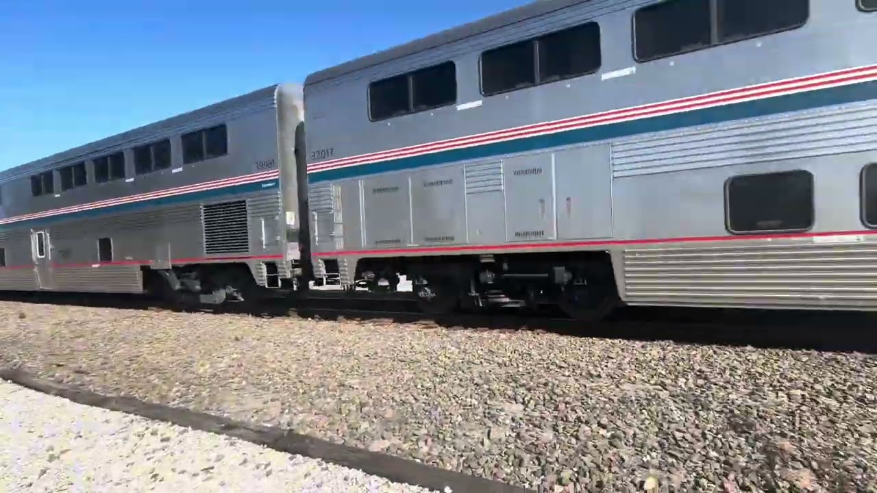 Amtrak sunset limited #1 13 & 152 with loud K5LA horn. Happy MLK day!