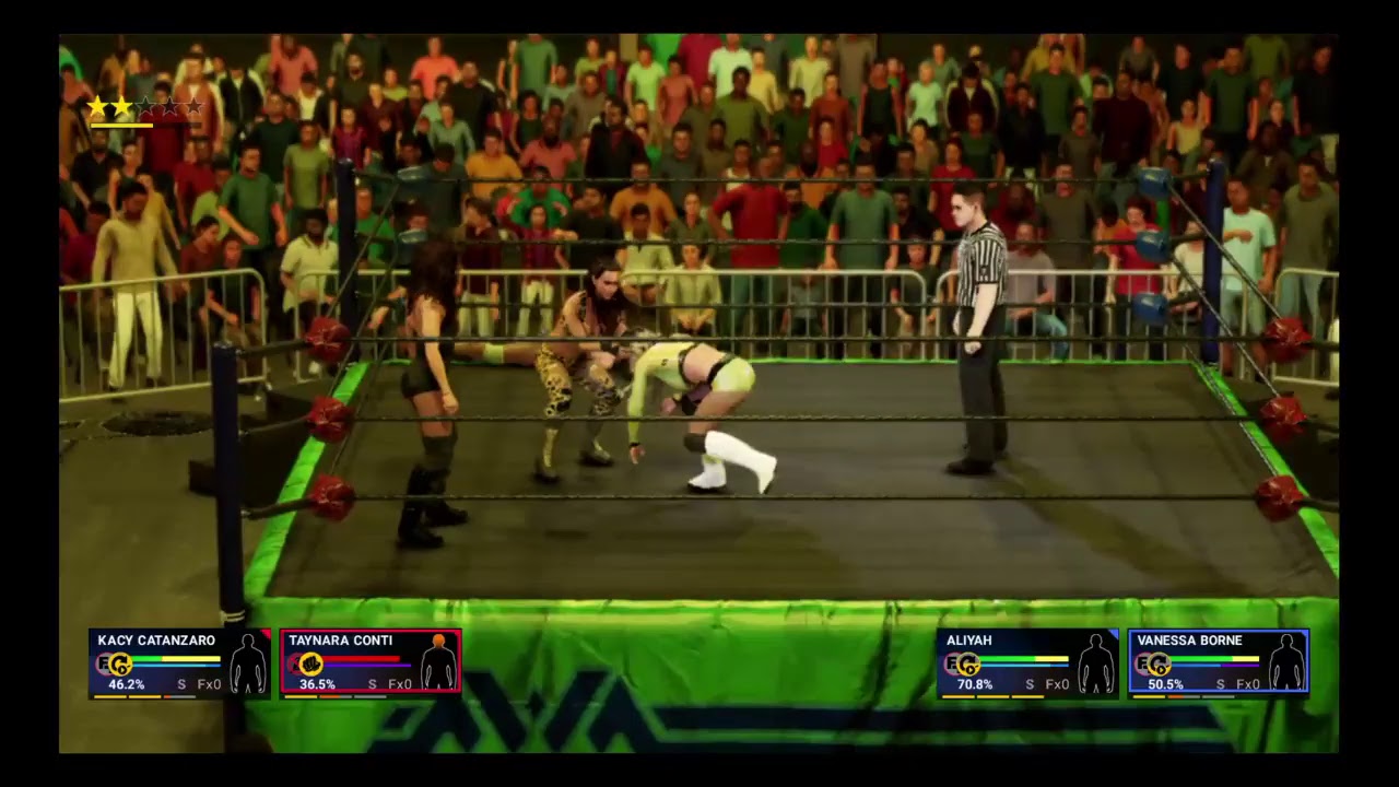 WWE 2k19 - Taynara Conti & Kacy Catanzaro vs. Aliyah & Vanessa Borne