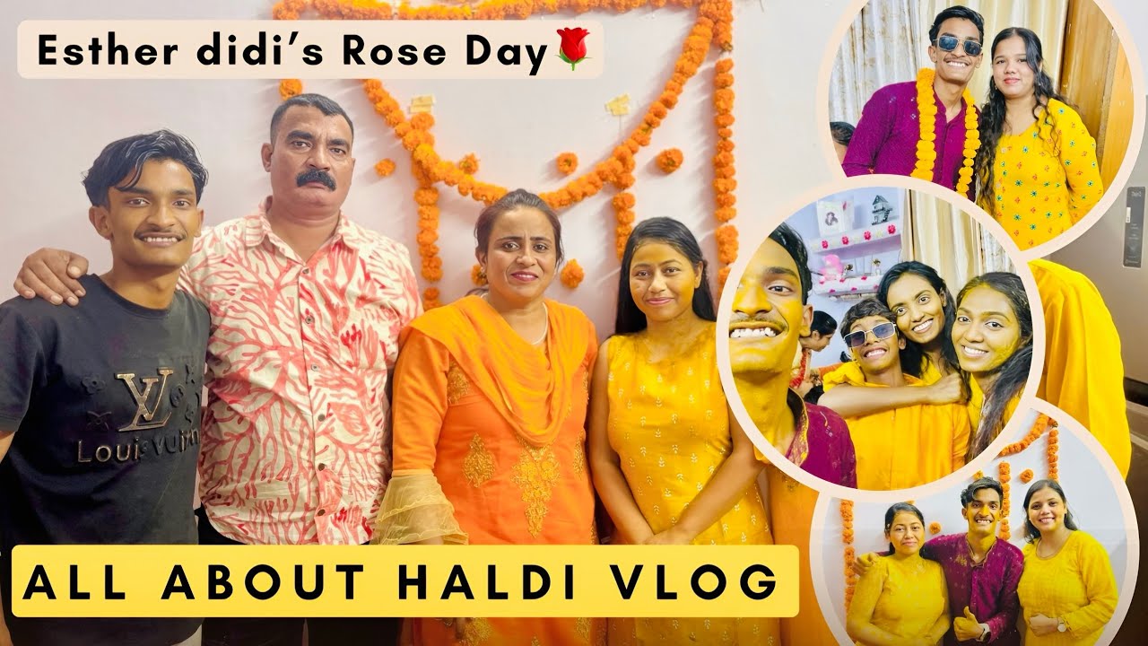 Esther didi ki Haldi / Rose Day 🌹 Amazing Day With God’s Chosen people 🫶🏻 || YOURCHIKU47