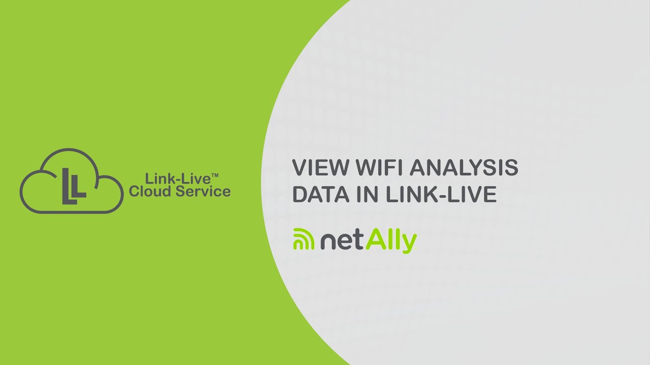 View Wi-Fi Analysis Data in Link-Live&trade;