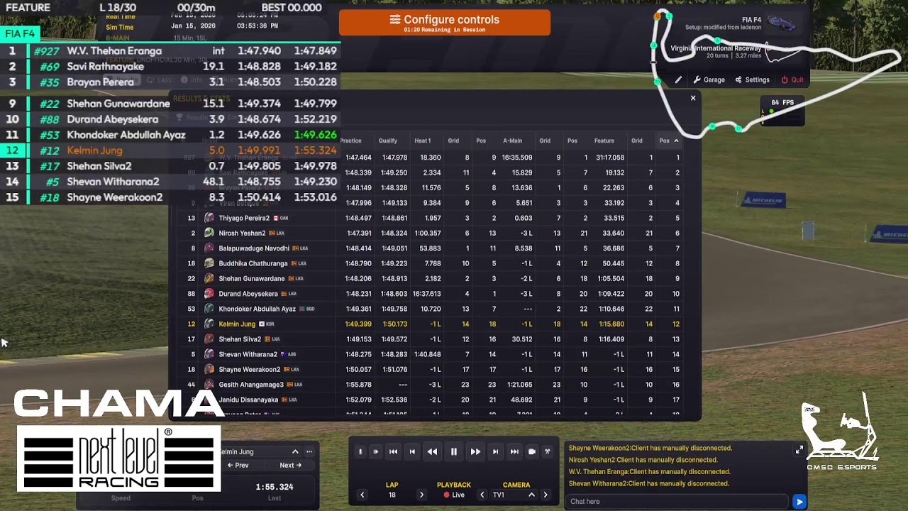 #RAH2026 iRacing FIA F4 - Round 1