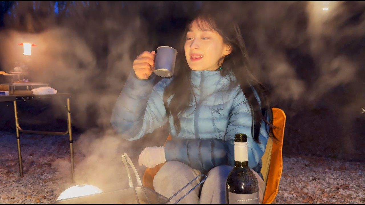 노지 느낌의 캠핑장에서 백패킹 하기ㅣ그런데 이제 폴대가 부러진 텐트를 곁들인. . .ㅣ투움바파스타🍝&피자pizza🍕&레드와인🍷ㅣ양식파티party