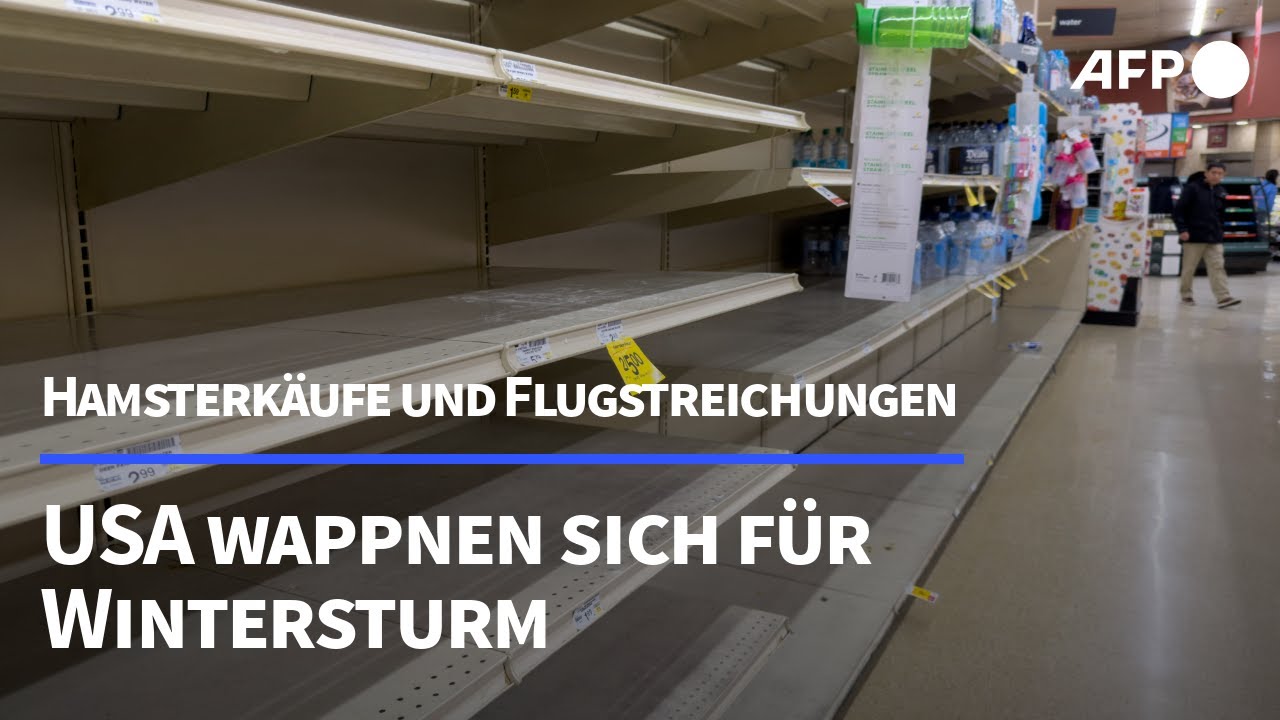 USA wappnen sich f&uuml;r Wintersturm &ndash; Hamsterk&auml;ufe und Flugstreichungen | AFP