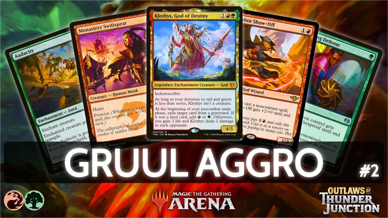 🔴🟢 Gruul Aggro, 56% Win Rate, part 2 | MTG Arena | Explorer | BO3 | Outlaws of Thunder Junction