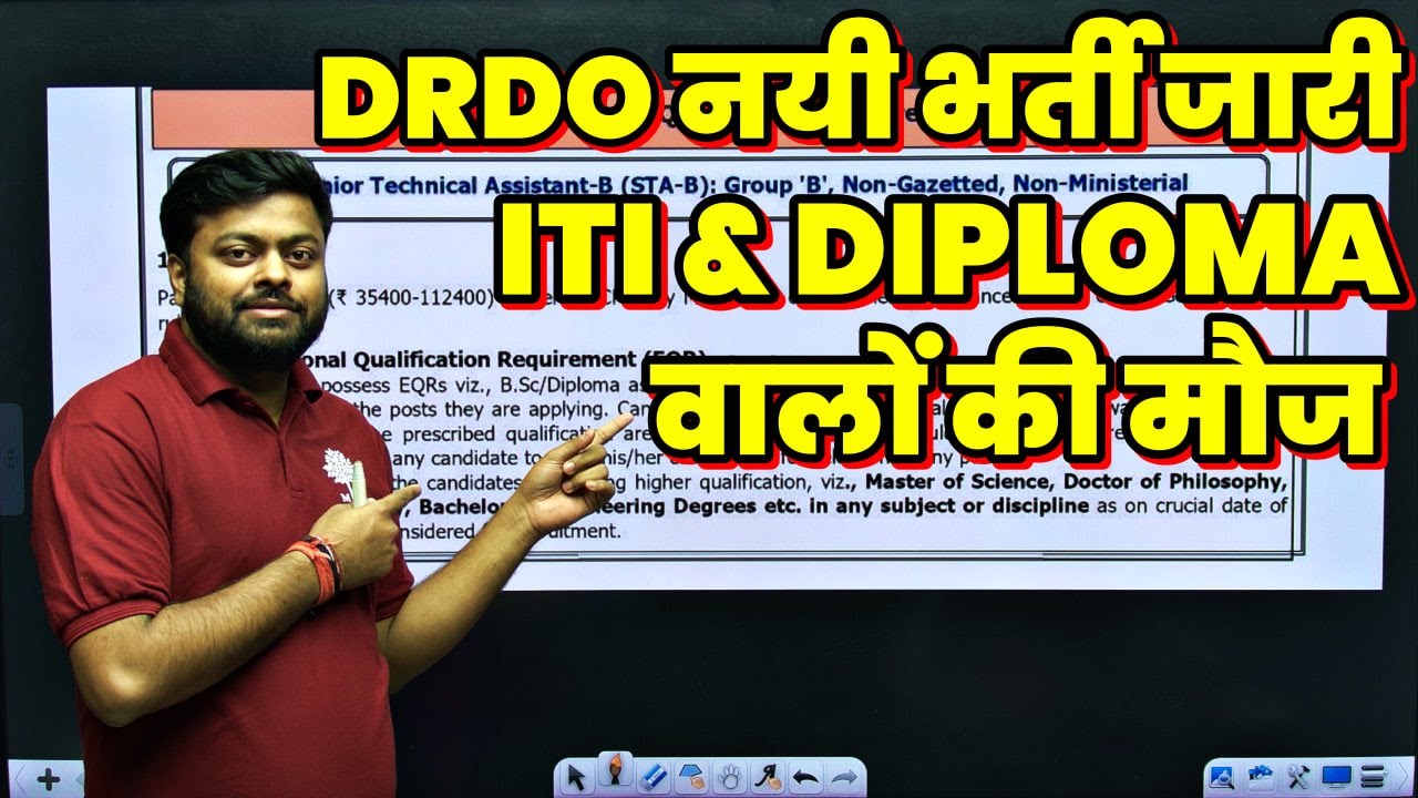 🔥ITI & DIPLOMA के लिए DRDO में बड़ी भर्ती : DRDO CEPTAM 11 RECRUITMENT 2025 : MD CLASSES : SATYAM SIR