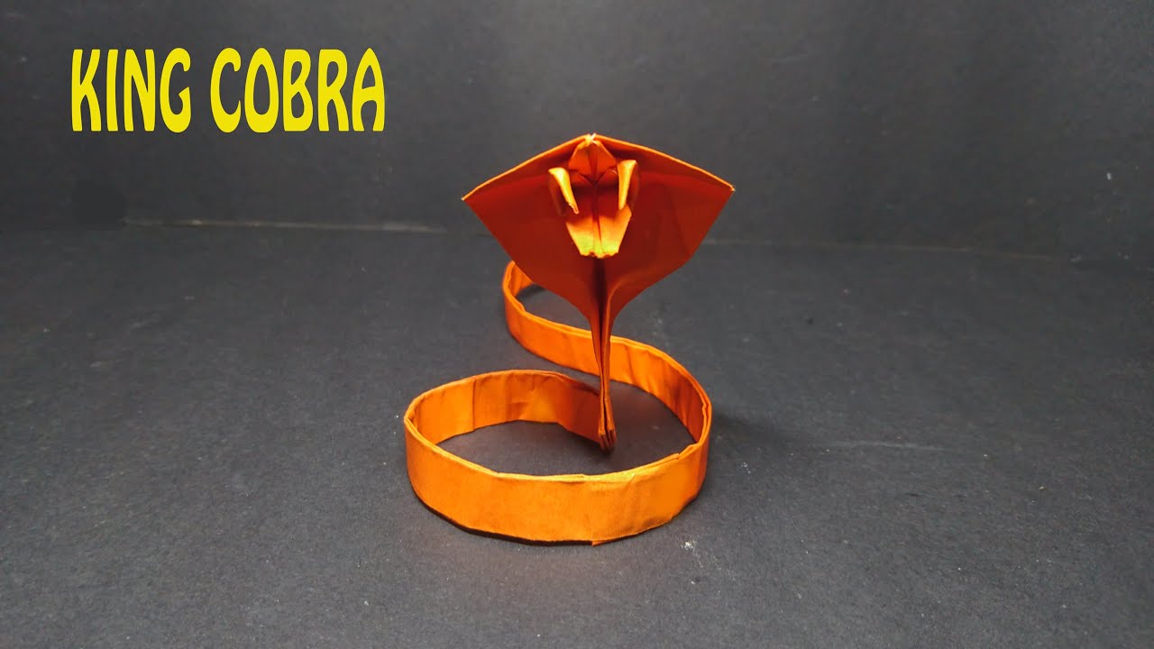 SNAKE | KING COBRA | PAPER SNAKE | Origami tutorial 🐍🐍🐍