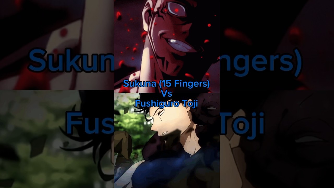 Toji fushiguro vs Sukuna 15 Fingers