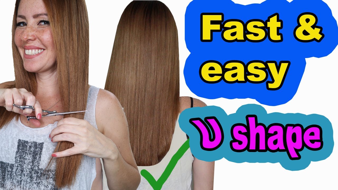 How To Cut Your Own Hair [U shape]