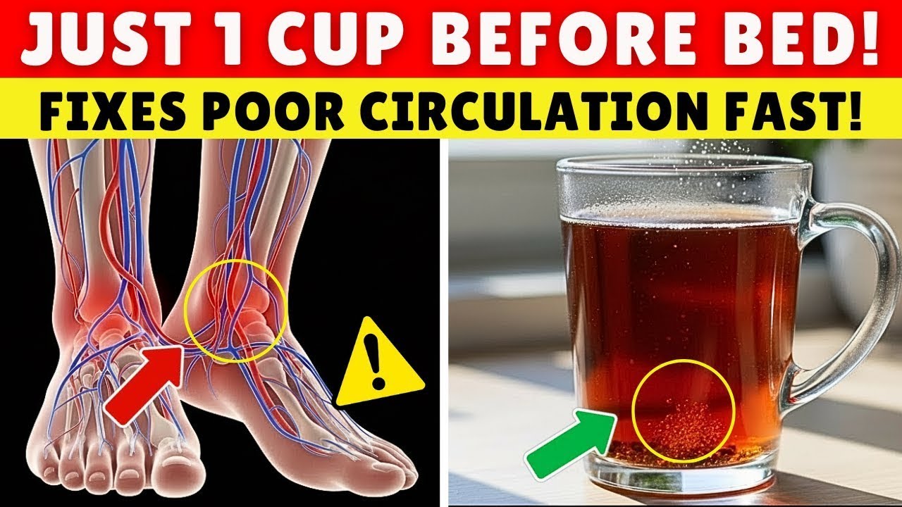 Over 60 Drink THIS to Increase Blood Flow in Legs Fast  Senior Health Tips