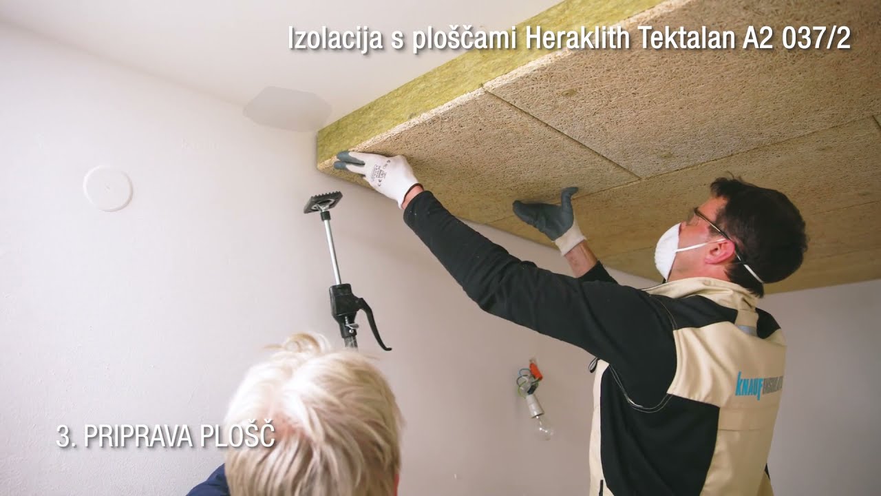 Knauf Insulation – Izolacija stropov garaž in kleti – CLT C1, Heraklith Tektalan