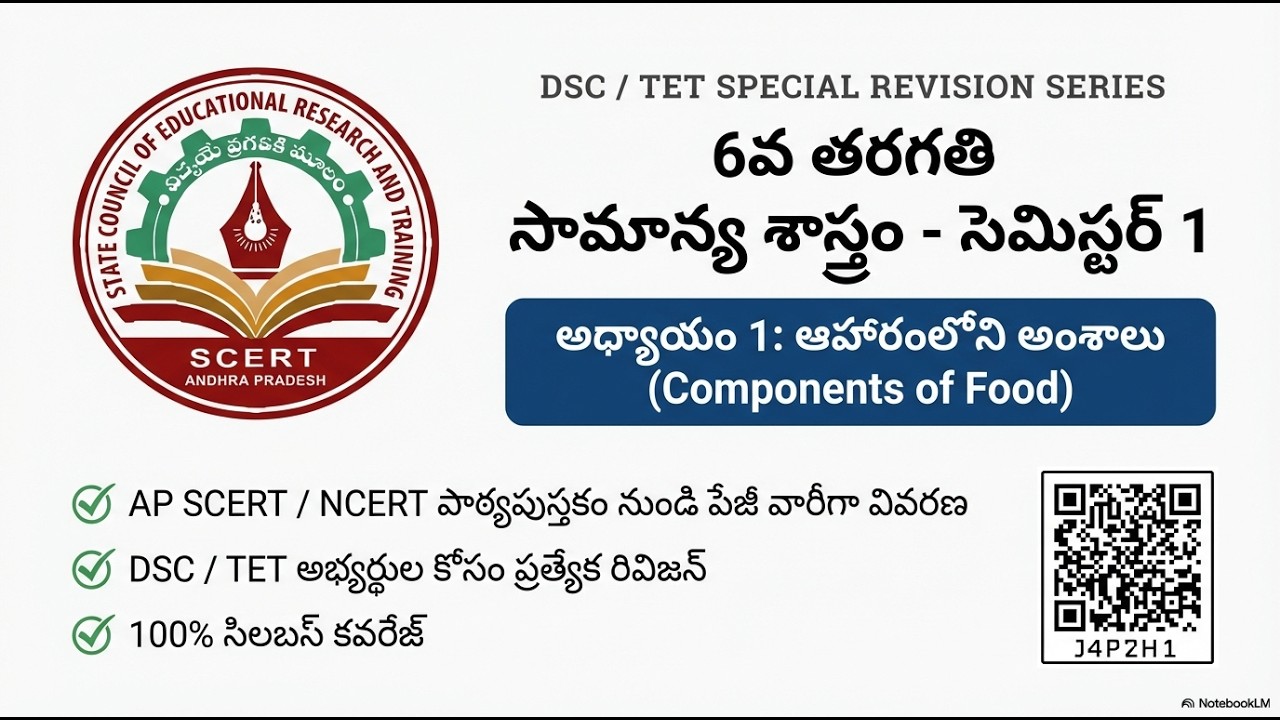 AP SCERT Textbook Explanation Telugu | Classes 6–10 | DSC & TET Preparation