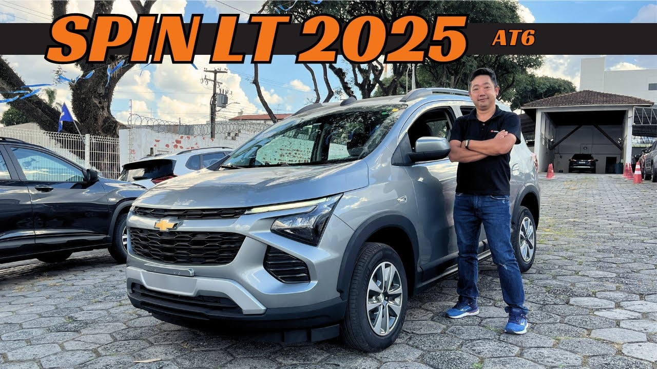 Novo SPIN LT 2025:  5 LUGARES e transmissão AUTOMÁTICA