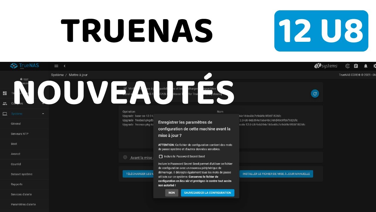 TrueNAS 12.0-U8 (FreeNAS) - NOUVEAUTES