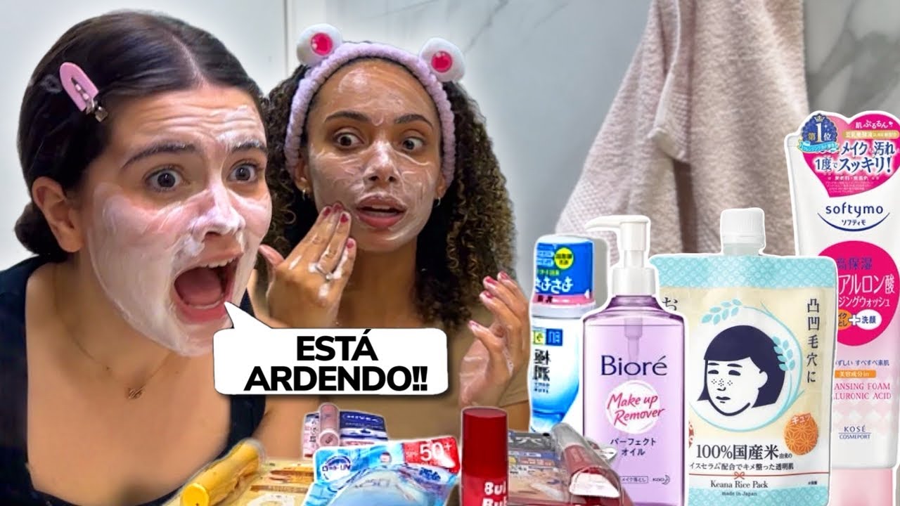 TESTAMOS PRODUTOS DE SKINCARE ASIÁTICA E DEU MUITO RUIM NA CAROL...