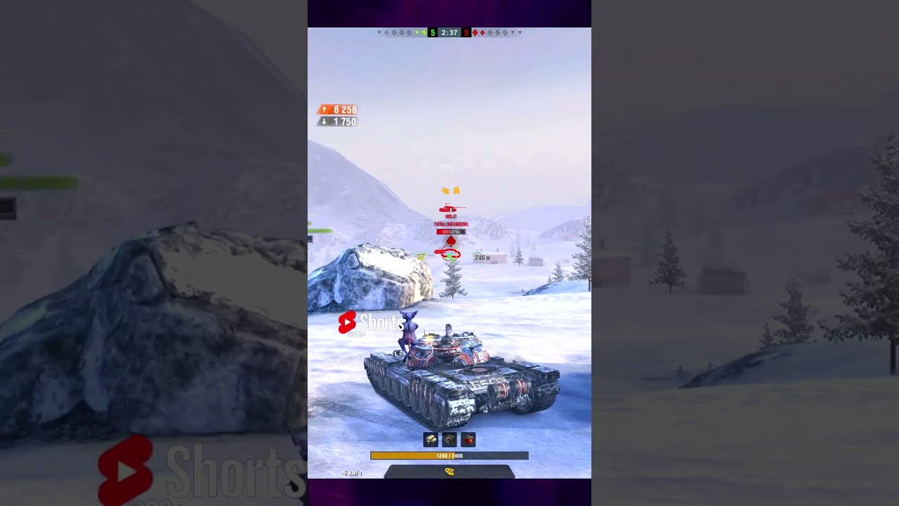 ОБ-777  | РЕКОРД ПО УРОНУ | #blitz, #tanksblitz, #shorts #вооруженныйблиц