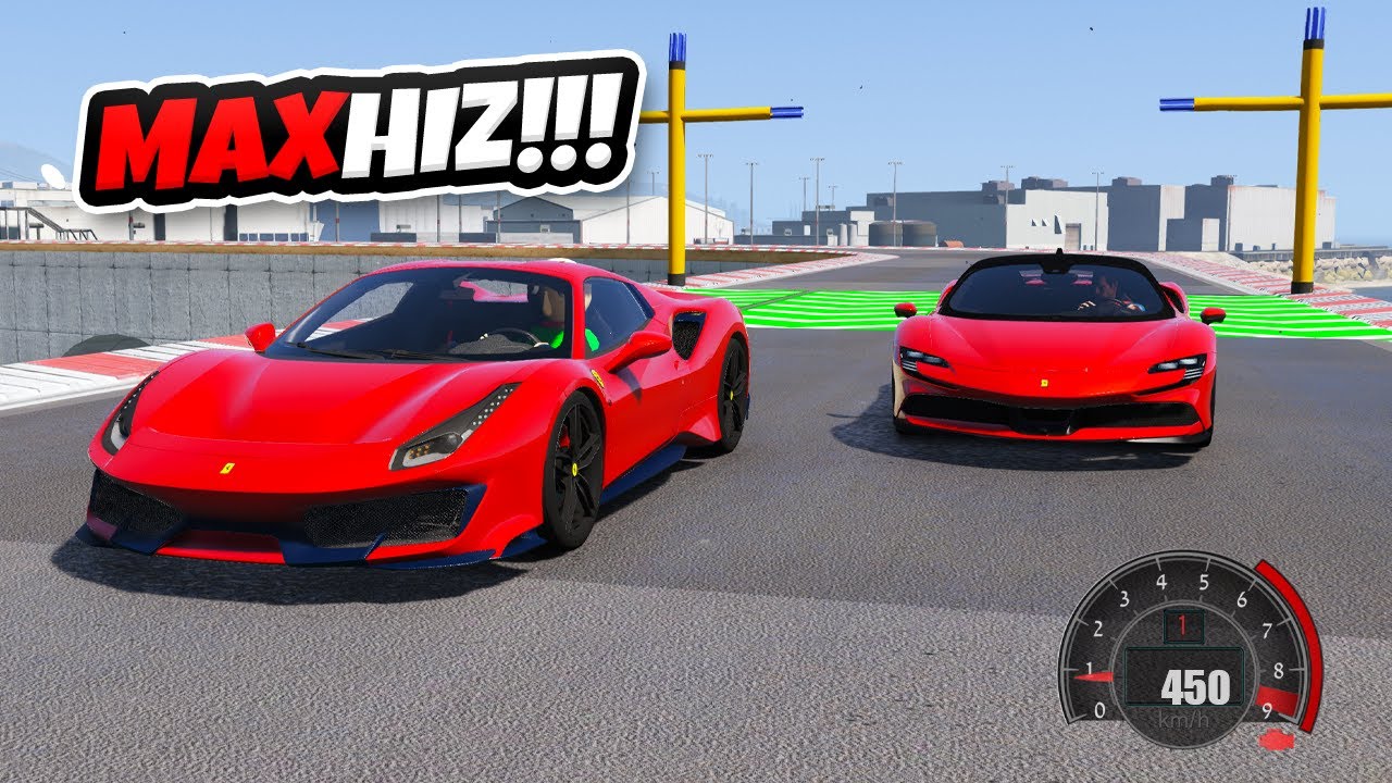 🚦 Ferrari Ailesi Arabalar Max Hız Yarışında 🚦 GTA 5