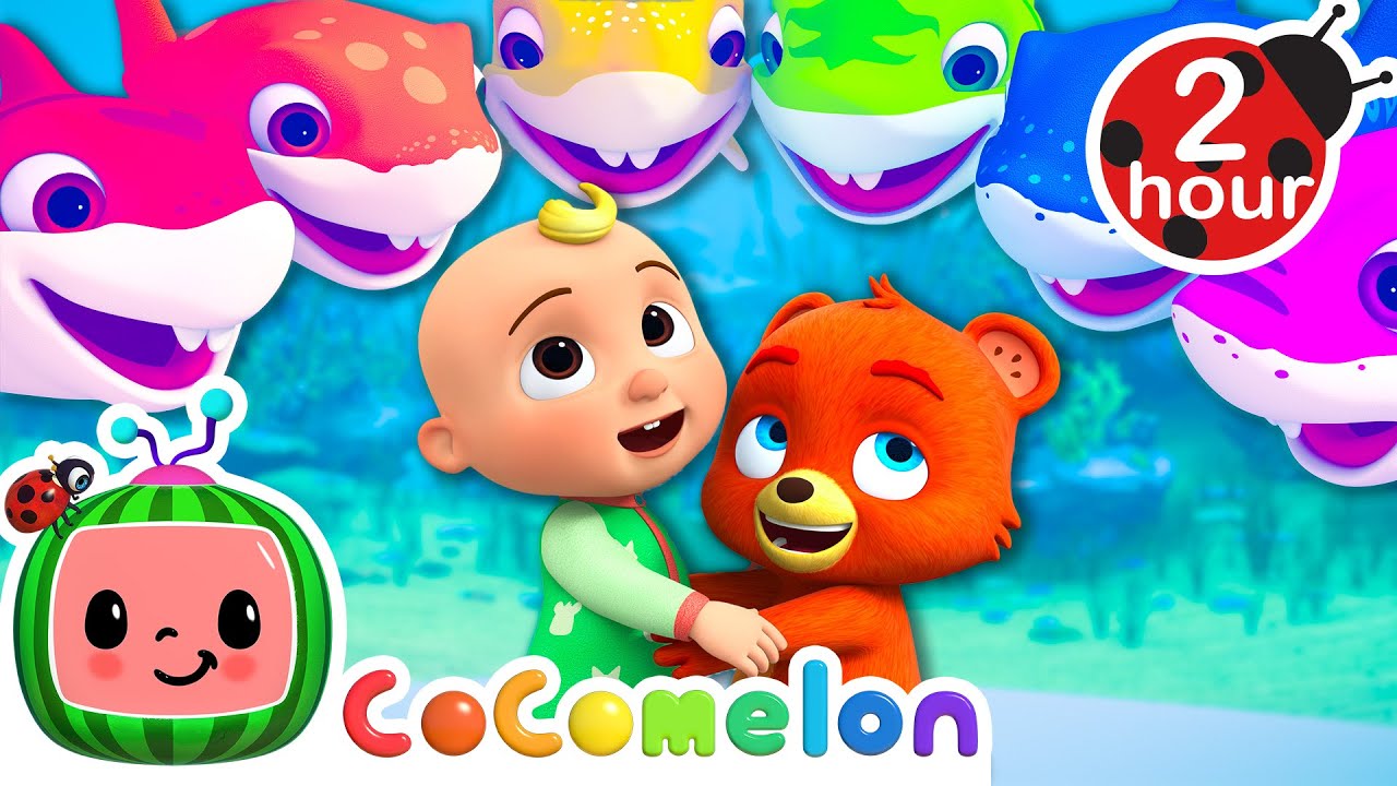 The Colorful Baby Shark Song 🦈 | CoComelon - Nursery Rhymes | Fun Cartoons For Kids